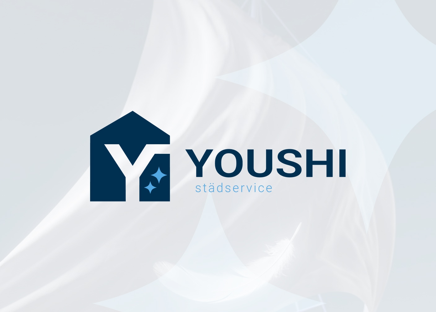 Youshi Städservice logotyp mot ljus bakgrund